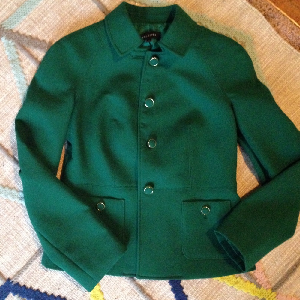 Talbots Emerald Green Blazer